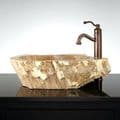 Petrified ( Fossilised ) Wood Bathroom Sink @ approx 50cm x 50 cm